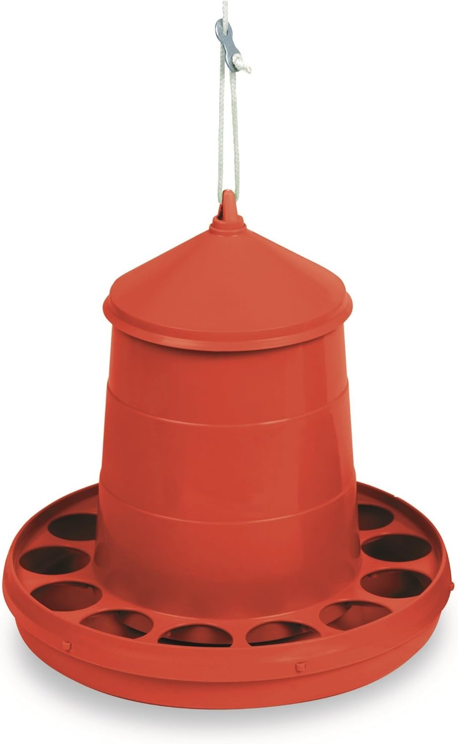 Amazon Com Gaun Plastic Poultry Feeder 17 6 Lbs Red Garden