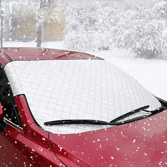 Auto Windschutzscheibe Abdeckung, BODECIN Auto Sided Windschutzscheibe Sonne Schatten Protector von Schnee, Sonne, Eis, Frost