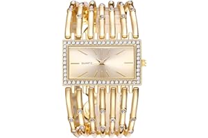 Handyulong Womens Quartz Watch Analog Personality Stainless Steel Luminous Dial Leisure Watch Wrist Watch Lady Watches