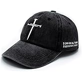 Christian Hats for Men Women Religious Cross Baseball Cap Jesus Adjustable Hat Pastor Gift for Men