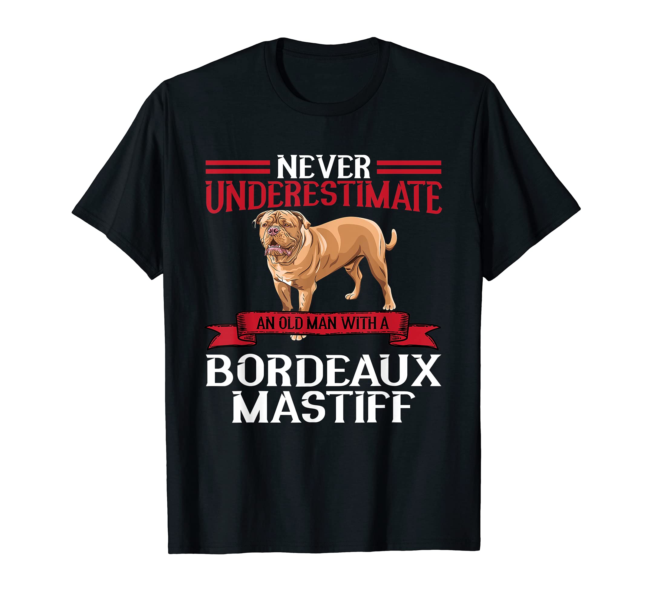 Mens Bordeaux Mastiff Design For Dog Lovers T-Shirt