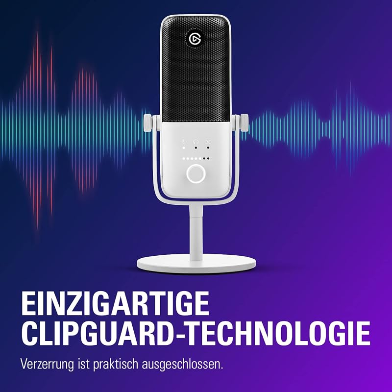 Wave:3 Weiß, USB-Kondensatormikrofon