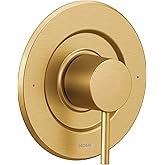 Moen Align Brushed Gold Pressure Balancing Single Shower Lever Handle, Posi-Temp Valve Required, T2191BG