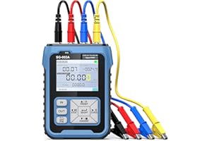 Riiai Upgraded 4-20mA 0-24V Current Signal Generator, Current Voltage Adjustable Analog Simulator, Real-time Curve, Multiple Signal Types, 3000mAh USB Rechargeable, Preset Value, for PLC Testing