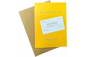 thinkor Funny Retirement Card for Woman & Man, Best Gifts for Retirement (New Business Card)