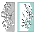 Flower Leaf Metal Die Cuts,Glory Flower Lace Bells Edge Cutting Dies Cut Stencils for DIY Scrapbooking Album Decorative Embossing Paper Dies Card Making