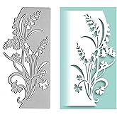 Flower Leaf Metal Die Cuts,Glory Flower Lace Bells Edge Cutting Dies Cut Stencils for DIY Scrapbooking Album Decorative Embos