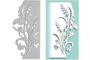ERGONFLOW Flower Leaf Metal Die Cuts,Glory Flower Lace Bells Edge Cutting Dies Cut Stencils for DIY Scrapbooking Album Decorative Embossing Paper Dies Card Making