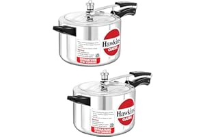 Hawkins Aluminum Toy Cooker (Silver), Set of 2 Pcs, Inner Lid