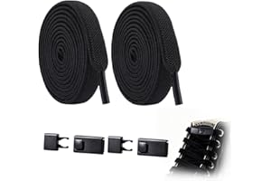 No Tie Shoelaces for Adults – Elastic Lock Laces One Size Fits Most Sneakers – Quick Fastening System for Running, Walking, G