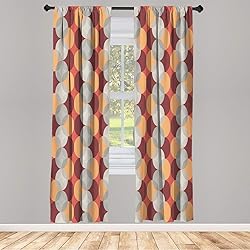 Lunarable Circle Window Curtains, Flower of Life