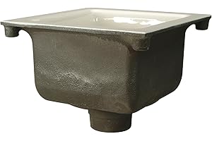 Zurn FD2375-NH3 A.R.C. Floor Sink, 6" Sump Depth, 3" No-Hub Connection, 12" x 12"