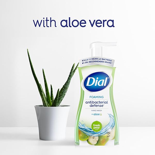 DIAL ANTIBACTERIAL FOAMING HAND SOAP REFILL, FRESH PEAR, 52 FL OZ