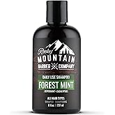 Naturally Scented Shampoo for Men - Made in Canada - 11 Ingredient Shampoo - Paraben, SLS & DEA-FREE - Forest Mint Scent - 8 