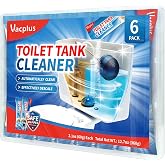 Vacplus Toilet Tank Cleaner Tablets, Automatic Descaler, Mold Rust Remover | 6 Pack, Long-Lasting Bowl Cleaning Solution, Septic Safe, Pipe Safe, Pre-Measured Convenience