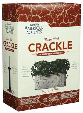 Rust Oleum 238340 American Accents Crackle Creations Distressed Spray Paint Kit Barn Red Amazon In Home Improvement