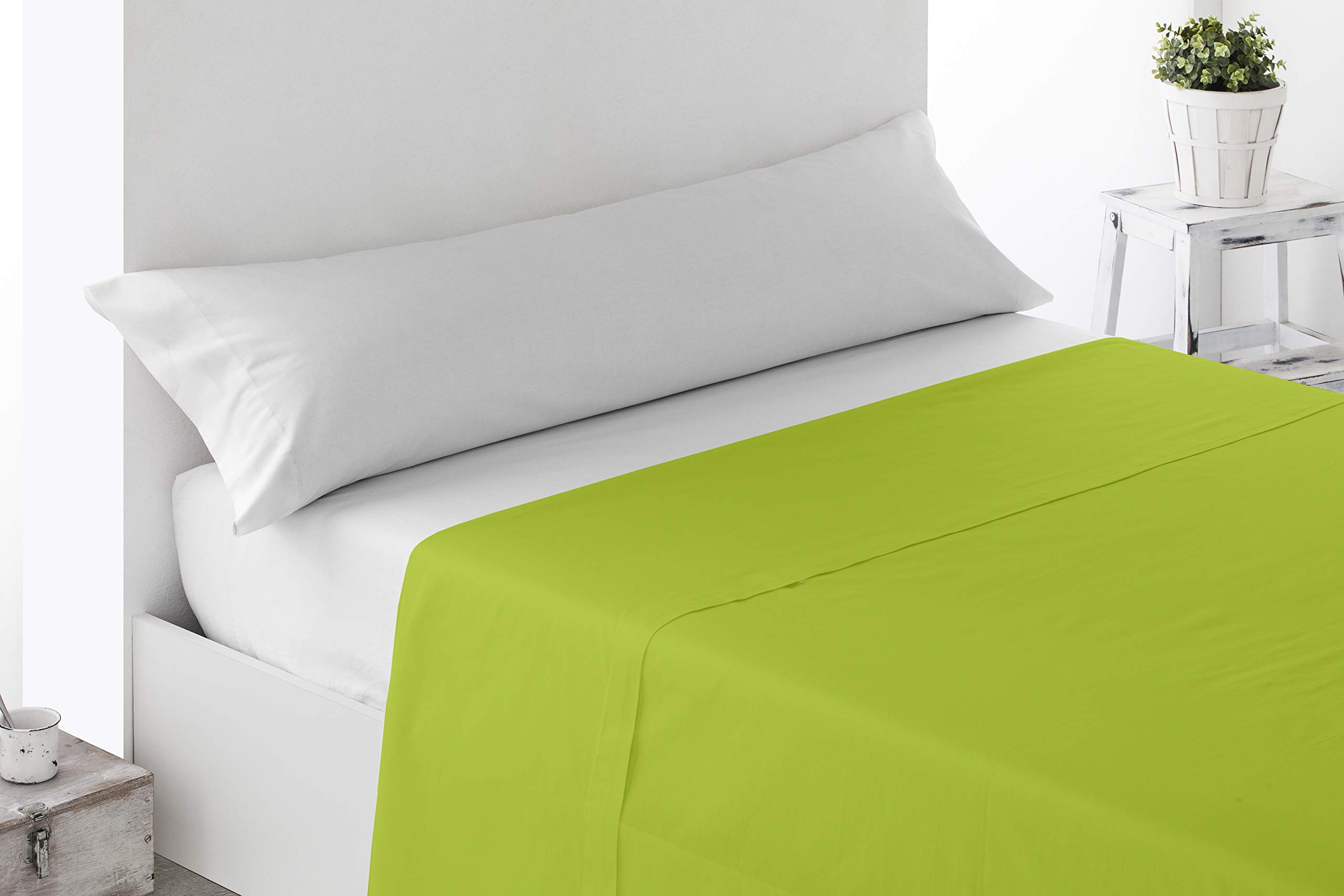 Miracle Home Soft and Comfortable Fitted Sheet 90 cm 50% Polyester Pistachio
