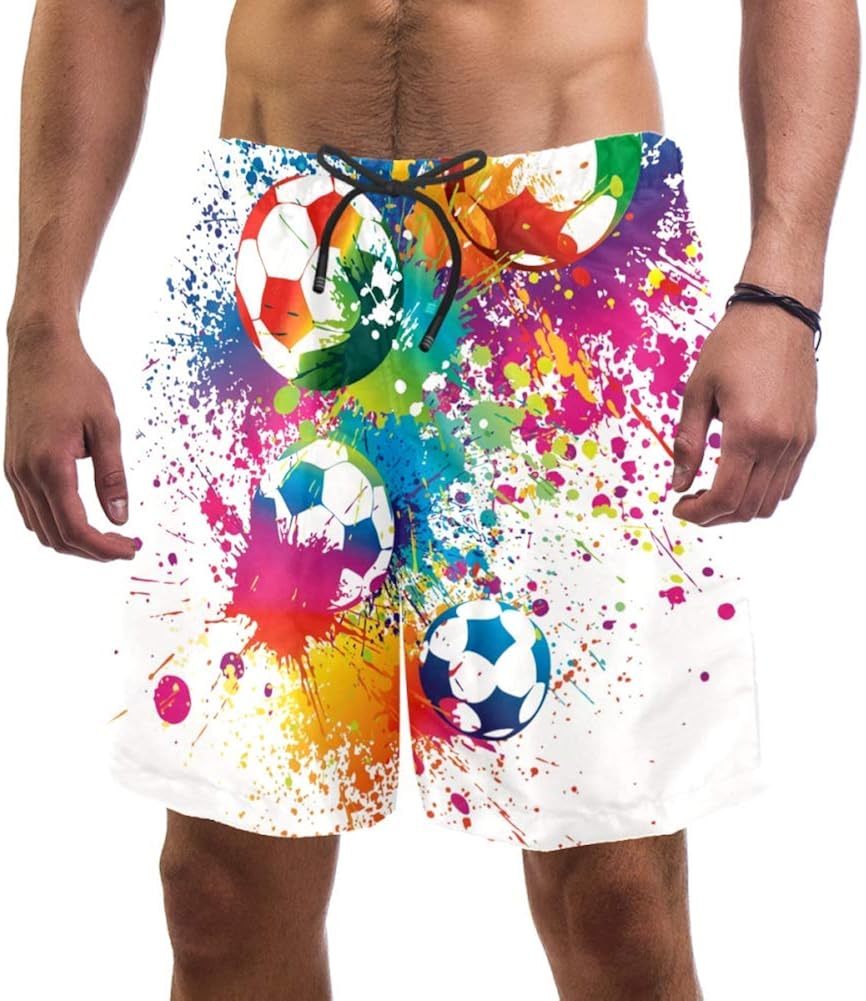 Liloak Herren Strandshorts 2er/3er/4er Pack – Elastischer Bund, Schnell Trocknend, 23 Cm Schritt