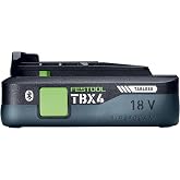 Festool 578745 BP 18 TBX 4 C-ASI 18V 4.0Ah Tabless Battery Pack | Bluetooth Li-Ion Battery with Airstream Cooling, Fast Charging &amp; High-Performance Power