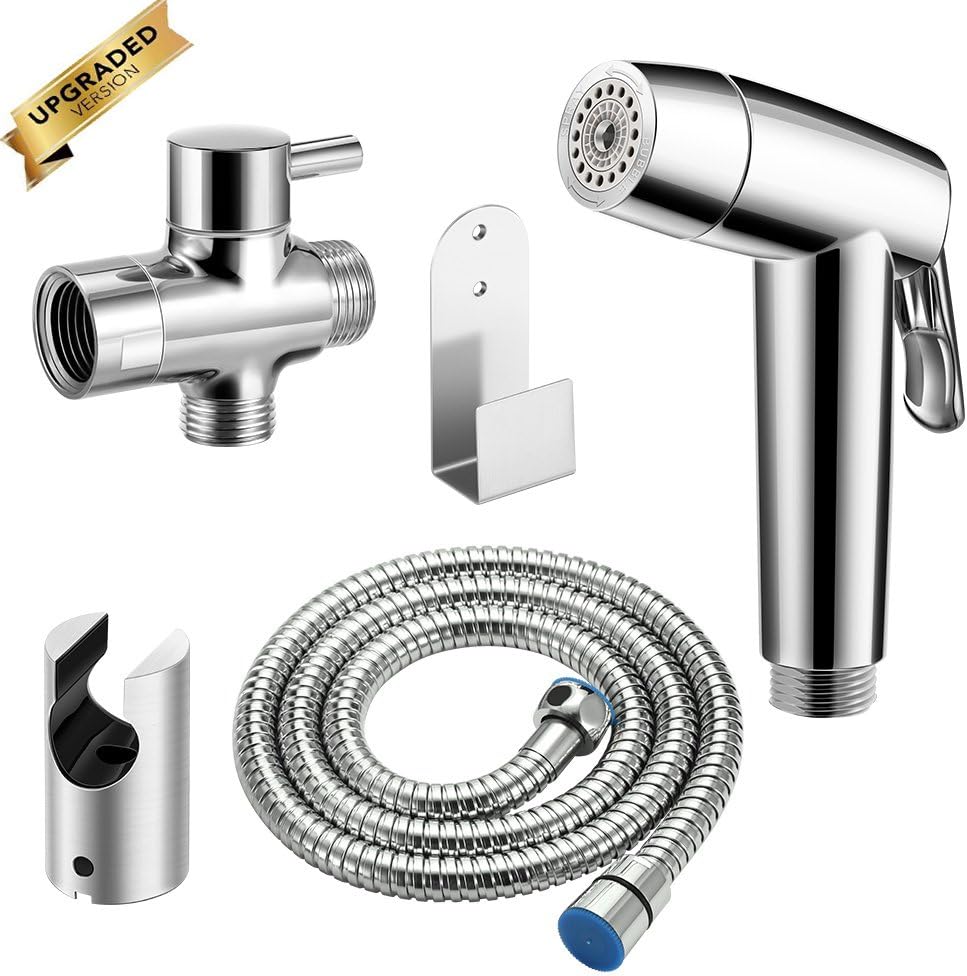 Tocador de mano Bidet Kit de pulverizador Bidet Inodoro de mano Bidet ajustable de mano Bidet Water Cleaner (Kit de 4 Modos)
