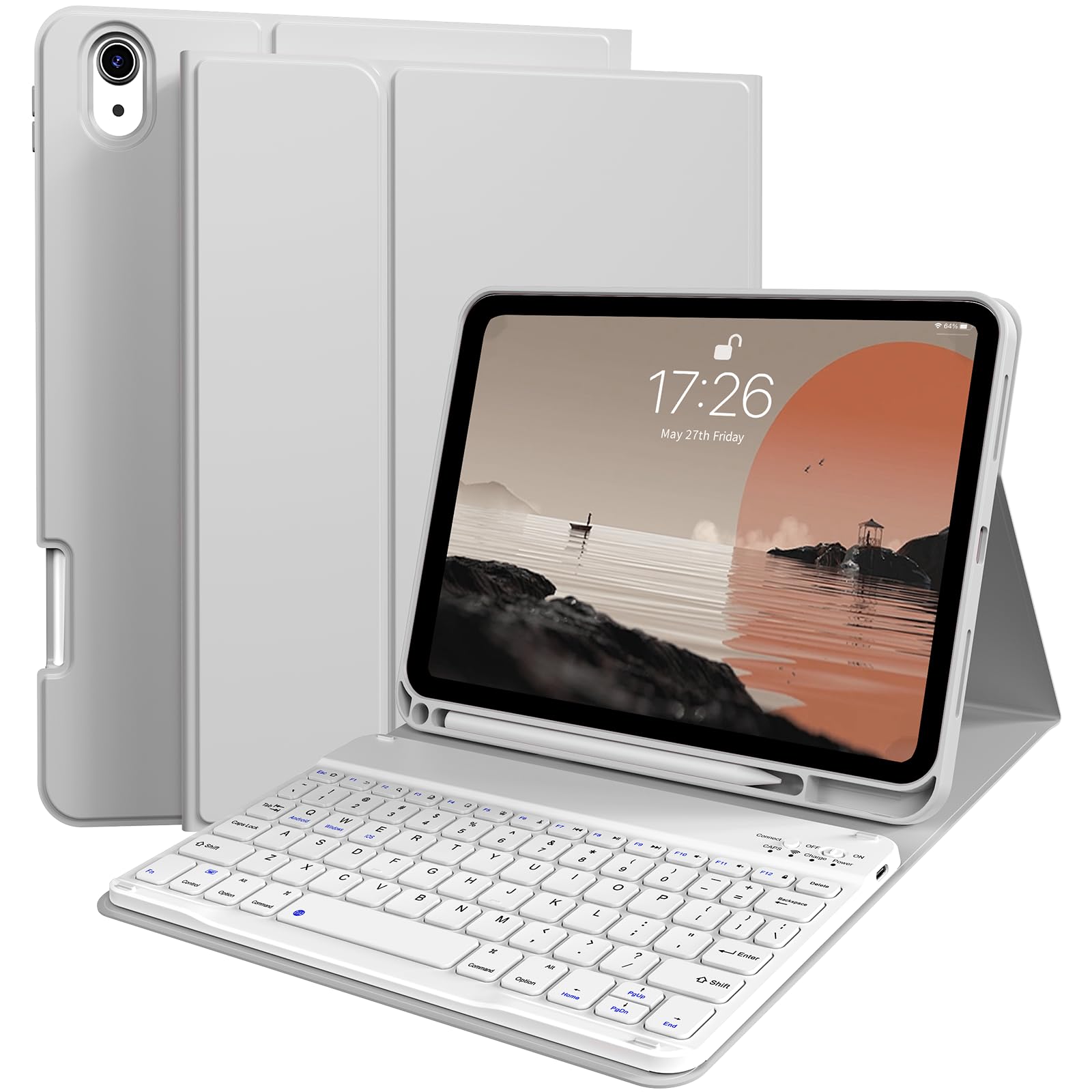 Photo 1 of kenke for iPad 11/10th Gen Case with Keyboard 11/10.9 inch 2025 A16/2022, Detachable Wireless Bluetooth Keyboard Case Thin & Light with Built-in Left Side Pencil Holder, White Square Keycaps (Gray)1051615434
LPNPMFW5002758
