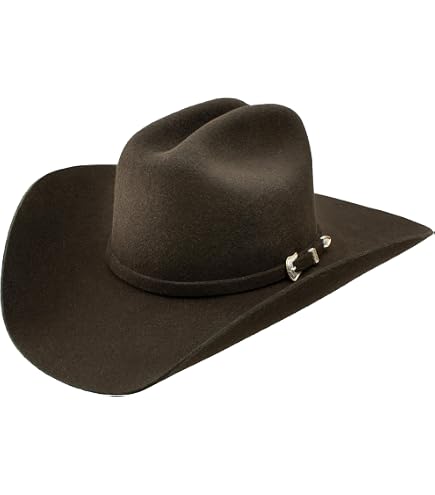 Stetson USA製 STALLION ウエスタンハット　ブラウン7 1/2 Stetson Stallion Collection The Cattleman (6 7/8) Black at Amazon