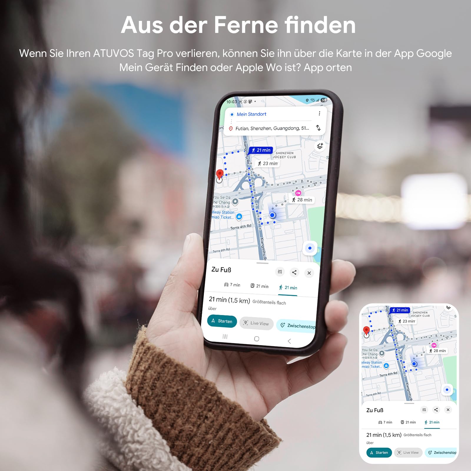 ATUVOS Neu Dual-System Air Tag Karte Pro für Android & iOS, Wiederaufladbarer Wallet Tracker Card Kompatibel mit Google Mein Gerät Finden or Apple Wo ist? App, Gegenstände-Finder, Thin 1.6mm 2er Pack 5