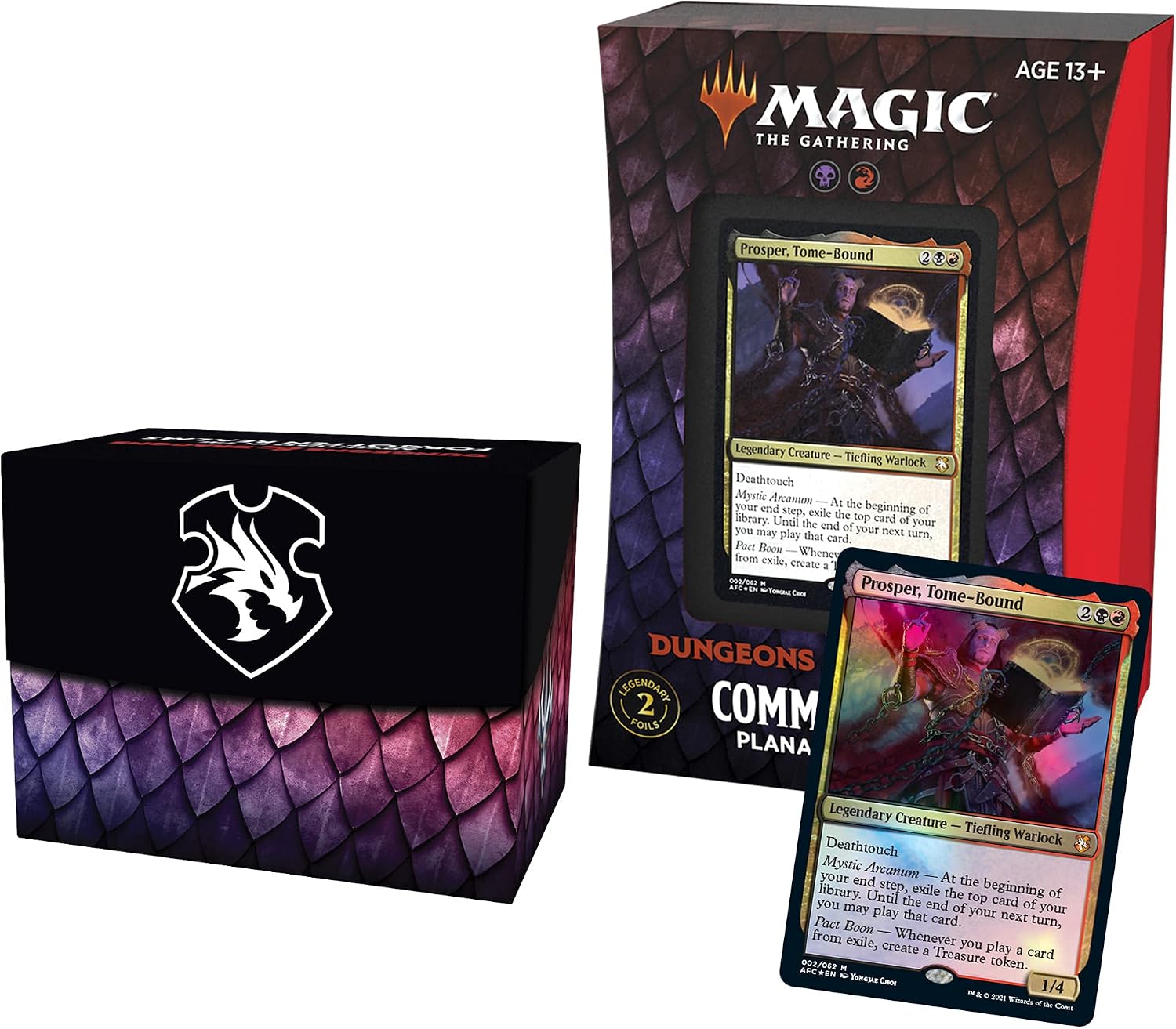 Magic: The Gathering Adventures in the Forgotten Realms Commander Deck - Planar Portal (Red-Black), 6.5 x 2.2 x 8.6 inches