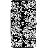 Buckle-Down womens Buckle-down Hinge - Bandana/Skulls Black/White Wallet, Multicolor, 7 x 4 US