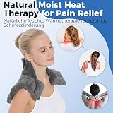 Aroma Season Heated Neck and Shoulder Wrap 2.65LB Natural Fillings Grey view 6