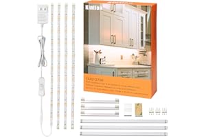 Kintion LED Under Cabinet Lighting, Flexible Under Counter LED Lights for Kitchen, Shelf, Counter, Showcase, Cupboard, 6.6FT 