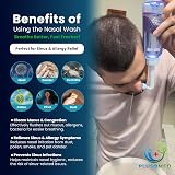 PLUSQMED Nasal Rinse Kit 300ml + 20 Saline Packets for Sinus Relief view 2