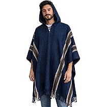 Gamboa Alpaca Poncho - Hooded, Charcoal, OS : Amazon.com.br: Moda
