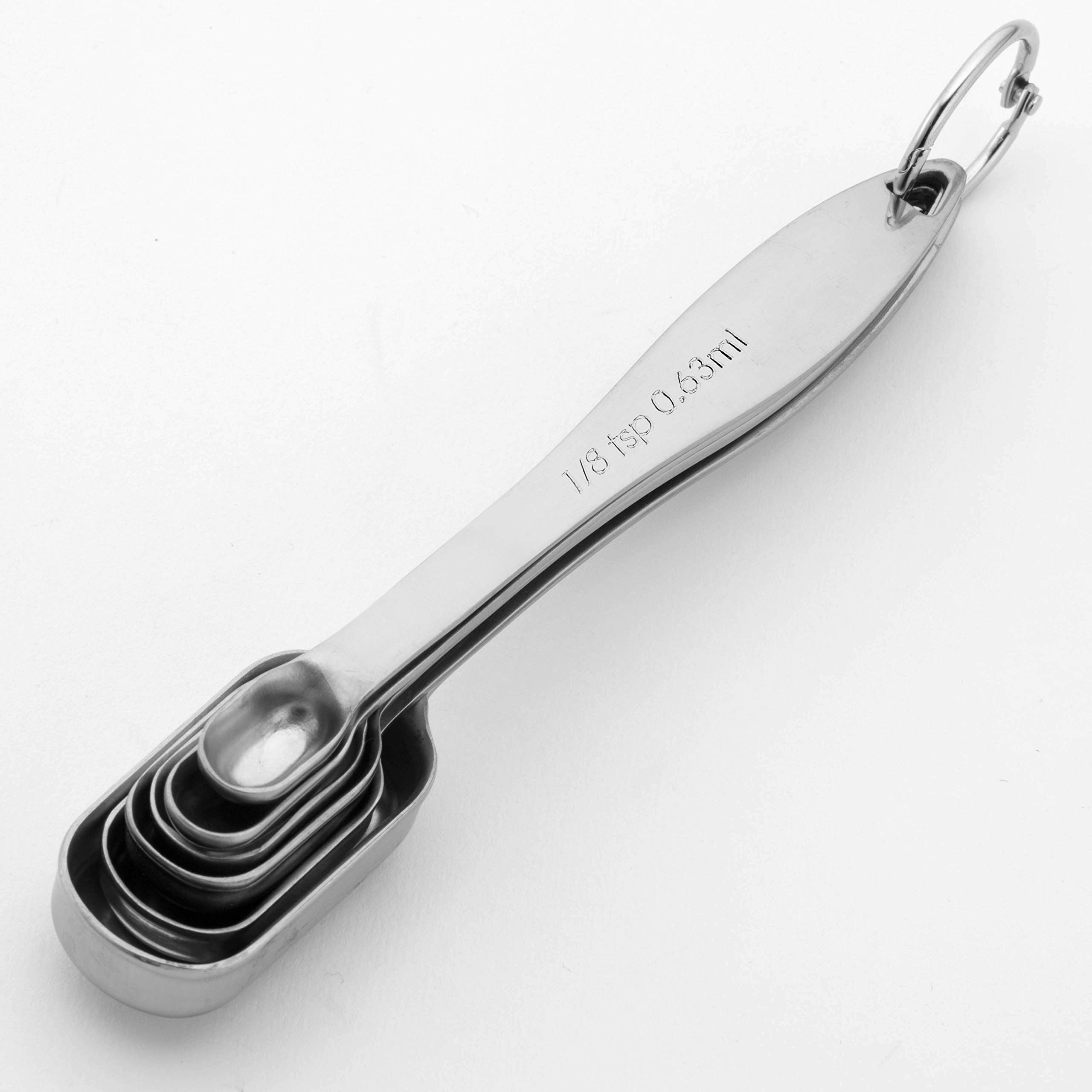 Spring Chef Heavy Duty Stainless Steel Metal Measuring Spoons for Dry