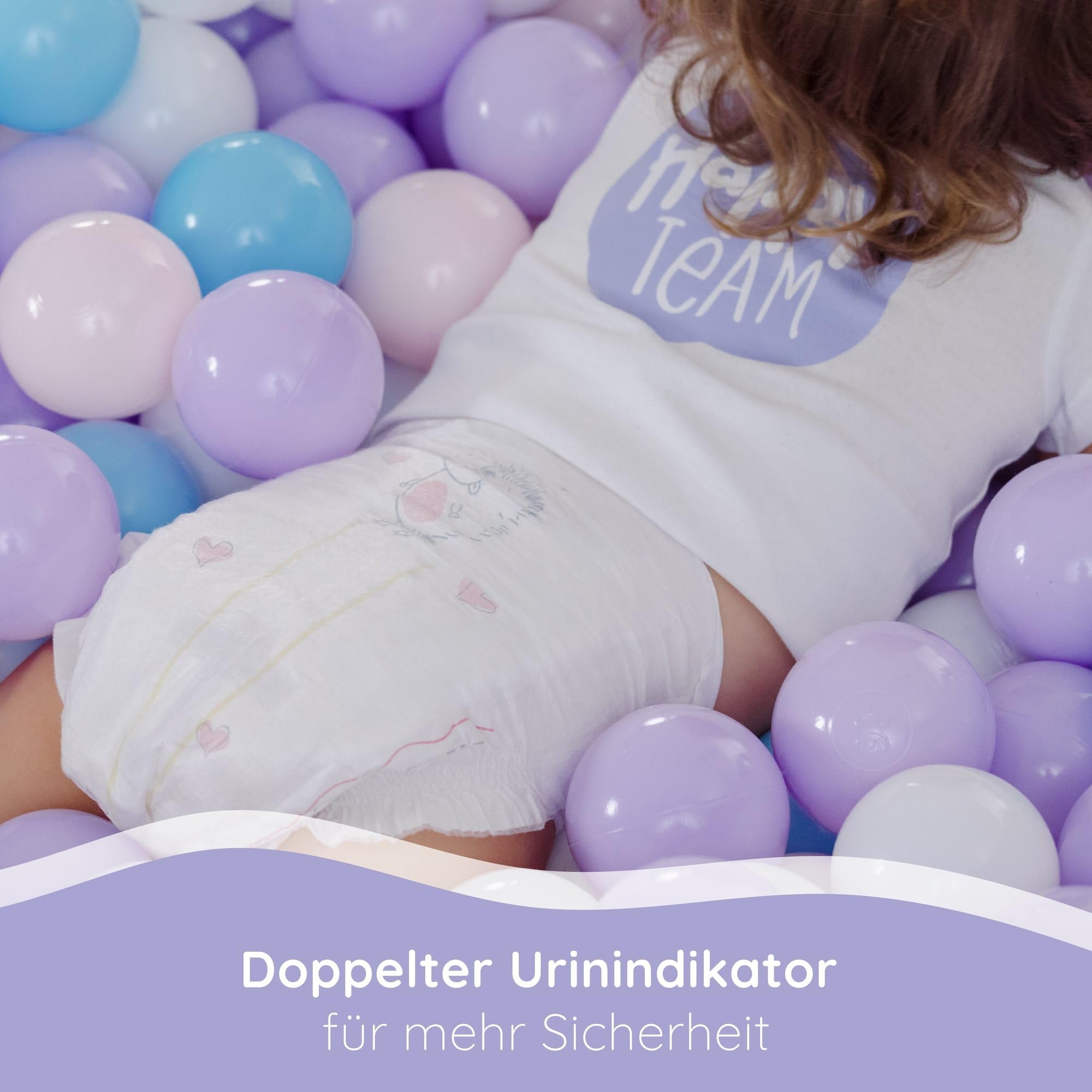 bella baby Happy Premium Windeln Größe 5 Junior 11-18 kg 104 Stück, DERMATEST & OEKO TEX Siegel, Babywindeln Einweg 6