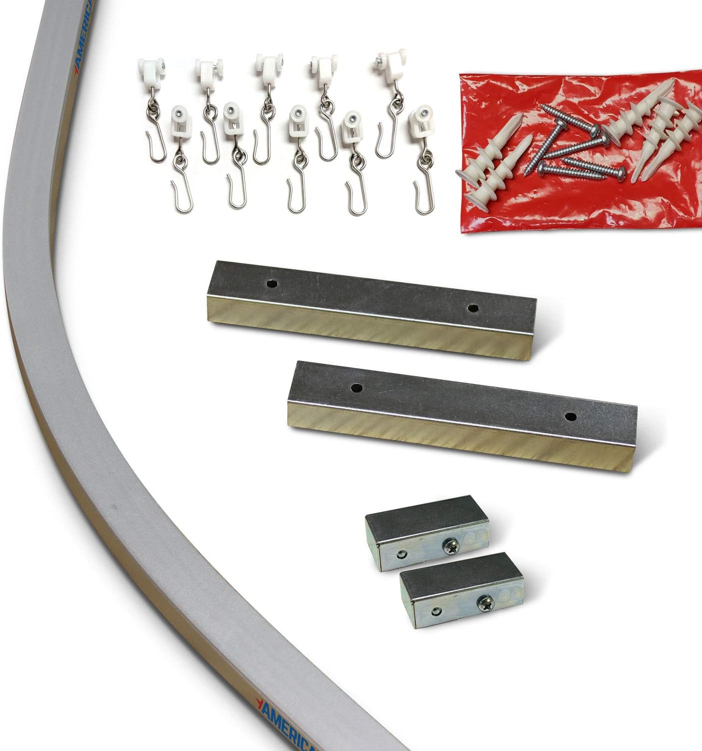 Aluminum Ceiling Track Bend (45˚ Bend)