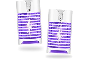 VIATIA Bug Zapper Indoor Plug in, Portable Home Insects Zapper, Mosquito Zapper Indoor with Uv Eco-Friendly Pest Attractant Lamp for Removes Insects Mosquitoes Files Bugs Gnats Moths