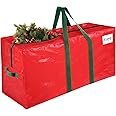 RoomHacks Christmas Tree Storage Bag 7.5 Ft, Sturdy & Waterproof Xmas Holiday Tree Bag with Handles, Tag Pocket, Artificial Christmas Tree Storage Box, Christmas Tree & Garland Storage Container Tote