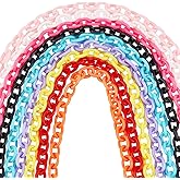 SUNNYCLUE Colorful Jewelry Chain Plastic Chains Links ABS Acrylic Cable Curb Chain Bird Toys Chains for Jewelry Making Chain