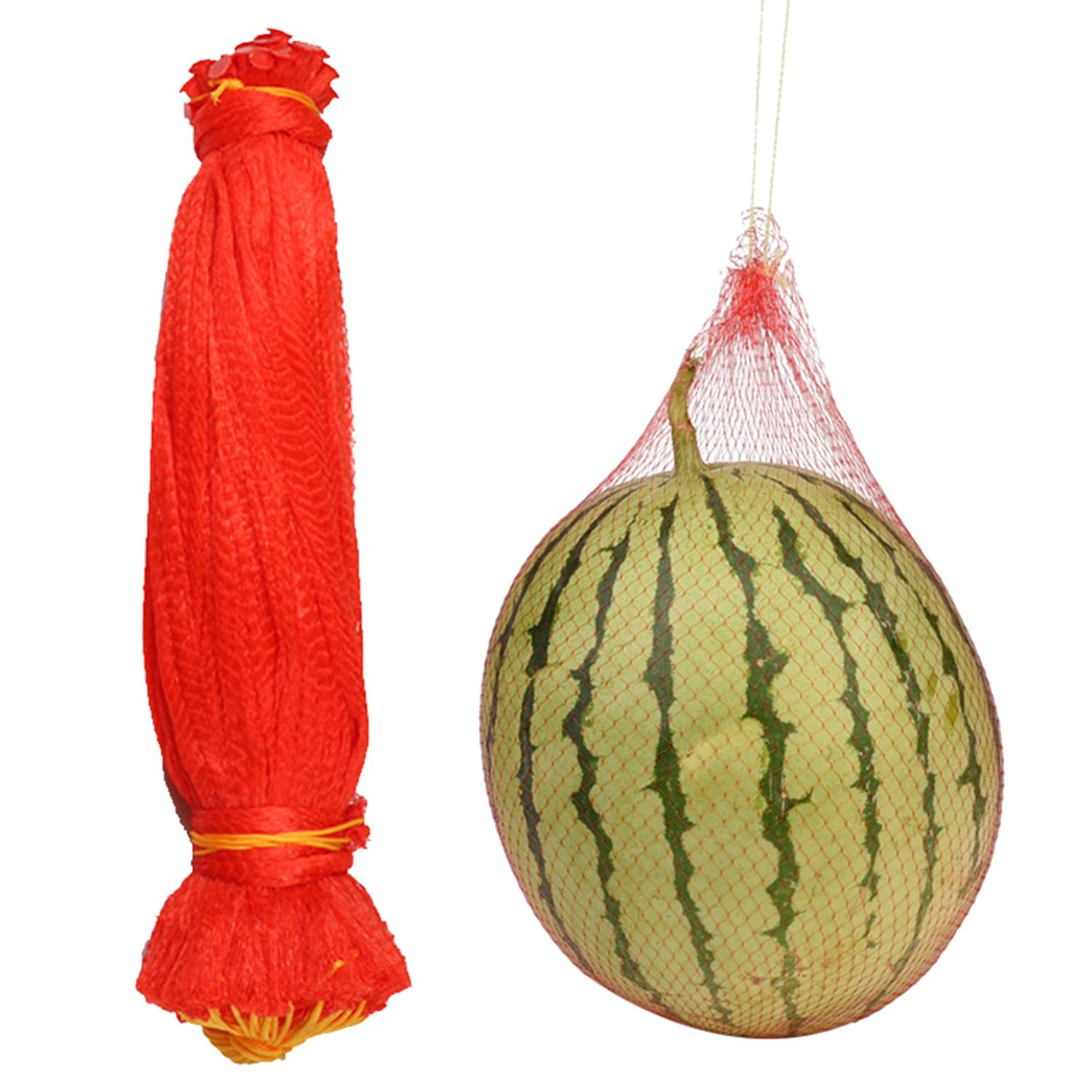 Bohue Melon Hammock Cradle Watermelon Net Fruit Support Hanging Bags Storage Bag Garden Supplies Nylon Net for Watermelon Cantaloupe (50)