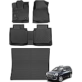 Binmotor-Floor Mats Cargo Liner Set for GMC Terrain 2012-2017 Chevy Equinox, All Weather Car Floor Mats 2017 GMC Terrain/Chevy Equinox Accessories for Terrain