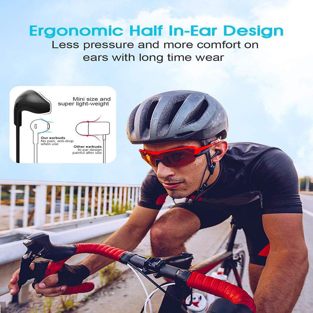 Yirind Bluetooth 5.0 Wireless Headset Stereo in-Ear HiFi Earbuds Two Channel Earphones,Standby Time 7 Days