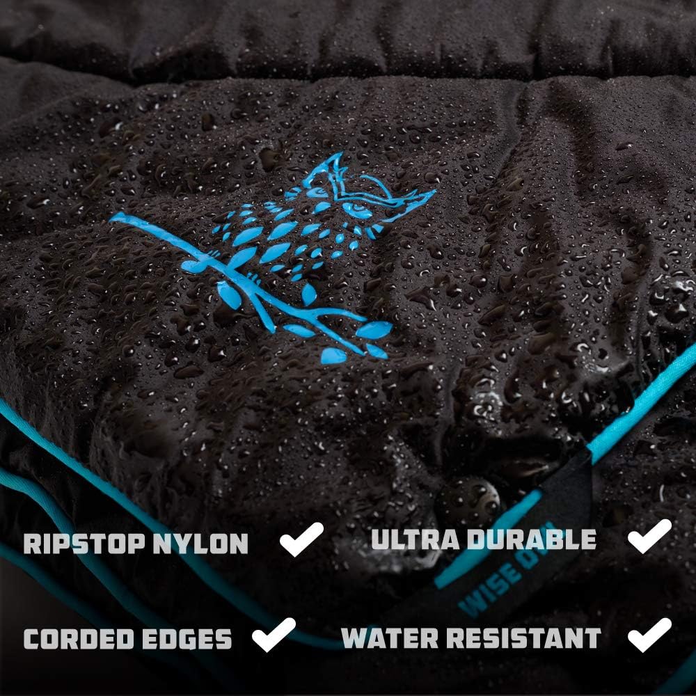 Wise Owl Outfitters Camping Blanket - Packable Compact Lightweight ”Toasty Traveler” for Outdoor Camp Backpacking Hiking and Cold Weather Travel - Puffy Ultralight Blankets: Home & Kitchen