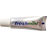 144 Tubes of Freshmint 0.6 oz. Anticavity Fluoride Toothpaste, Metallic Tube, Tubes do not have Individual Boxes for Extra Savings, Travel Size