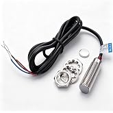 Twidec/10mm Hall Effect Proximity Sensor Inductive Switch NPN NO（Normally Open) with Magnet DC5-30V NJK-5002C