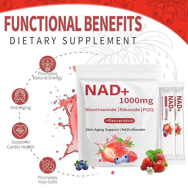 ZOTREVAL NAD RESVERATROL SUPPLEMENT, 30 NAD LIQUID PACKETS – FAST ABSORBING LIQUID FORMULA WITH NICOTINAMIDE | RIBOSIDE | PQQ, CELLULAR ENERGY & METABOLISM SUPPORT, NMN SUPPLEMENT ALTERNATIVE