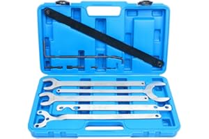 8MILELAKE Water Pump Fan Clutch Holder Tool Kit Compatible for Mercedes Benz BMW