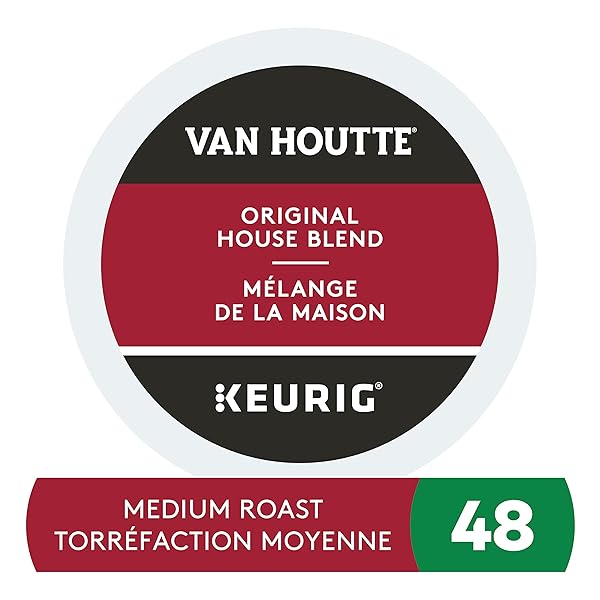 48 PACK SINGLE SERVE VAN HOUTTE MEDIUM ROAST HOUSE BLEND K-CUP PODS