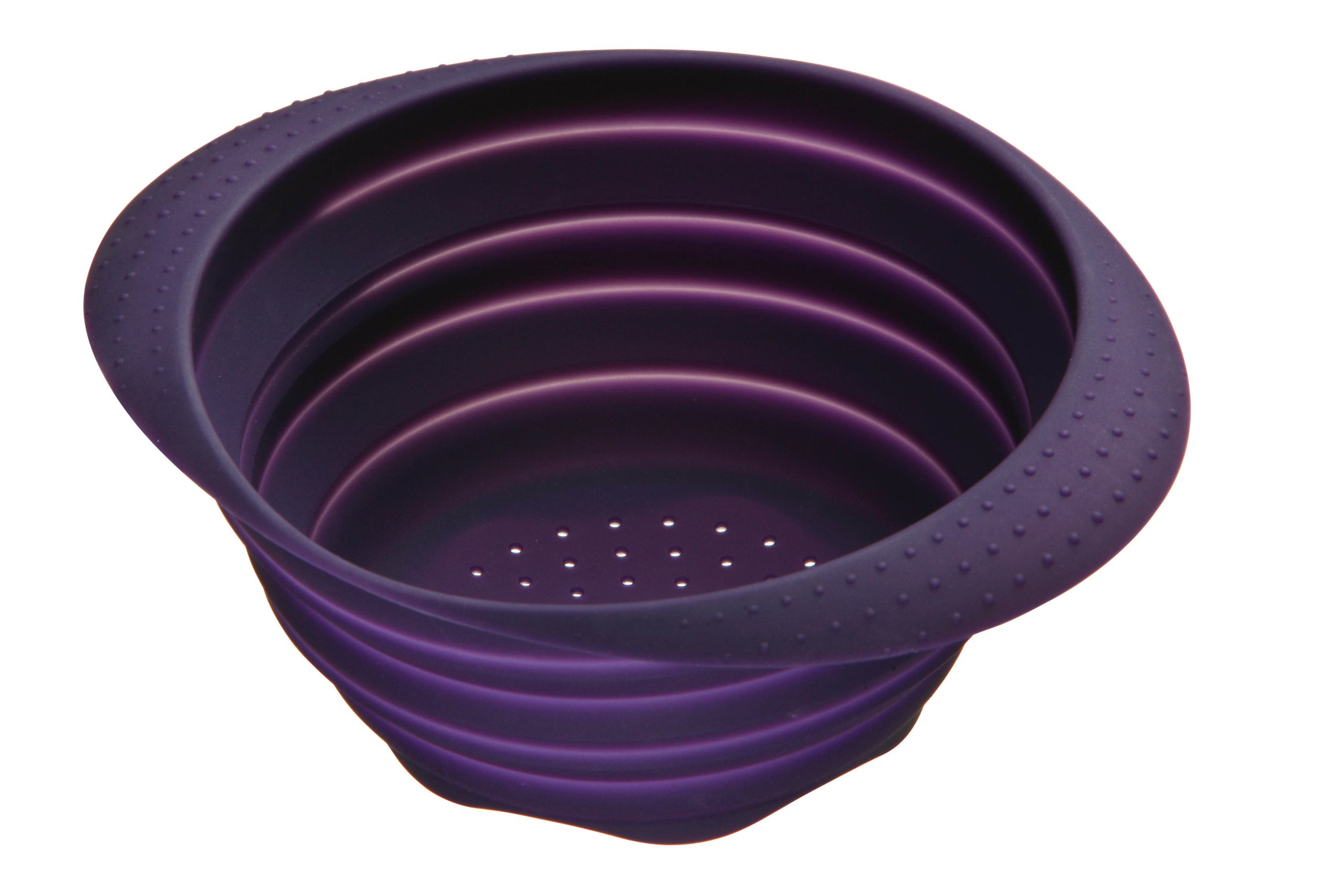 Premier Housewares Zing Collapsible Silicone Colander - Purple
