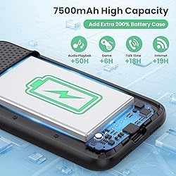 QTshine Battery Case for iPhone 11/XR, 2024